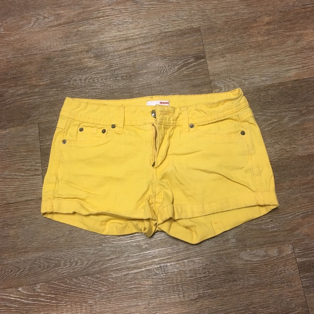 Yellow shorts